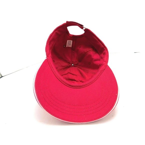 All Star Baseball Sports Hat Cap Strapback Red White - Picture 8 of 9